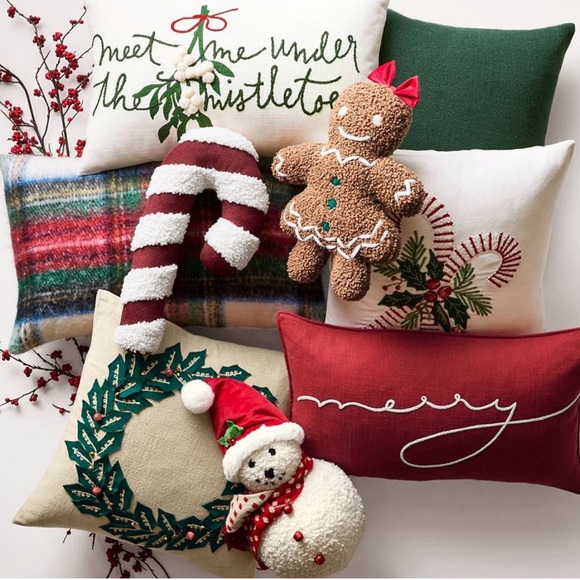 Pottery Barn Pillow Arlene The Snowman New With Tag - Picture 5 of 11